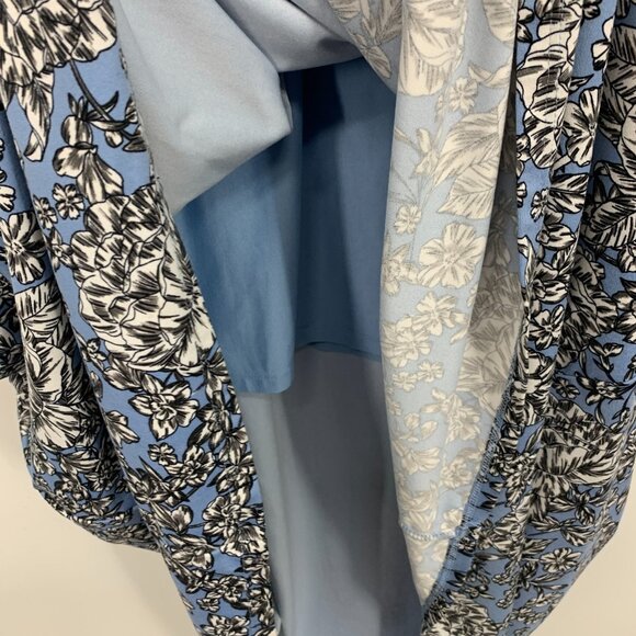 Soma Dress Maxi Blue Floral Print Sleeveless Soft High Neck - Picture 7 of 11